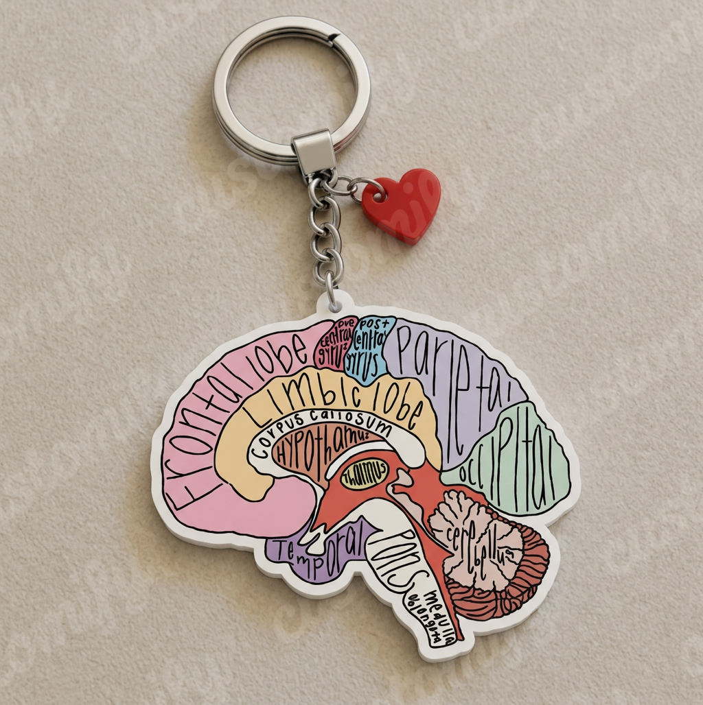 Labeled Human Brain