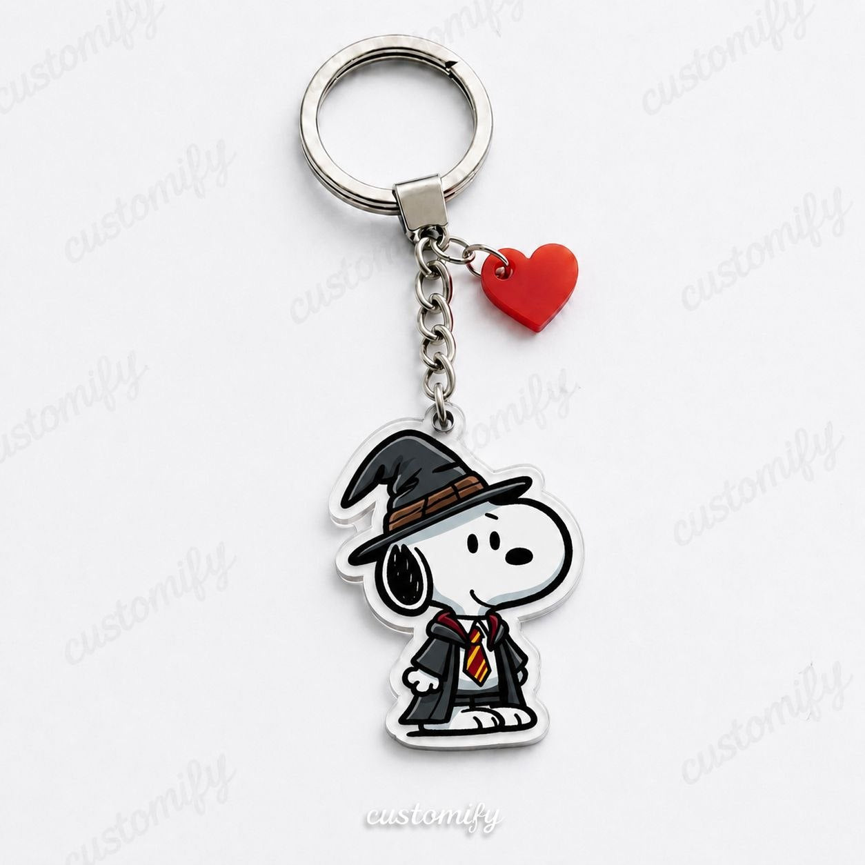 Snoopy Wizard Harry Potter Mashup Keychain